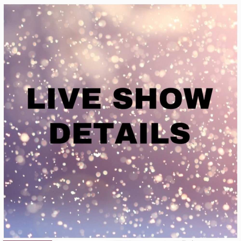 Live Show coming soon